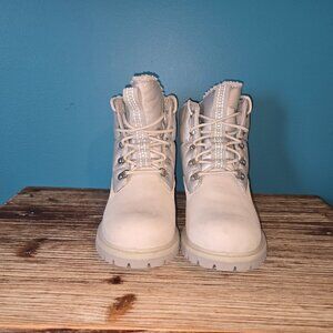 Timberland Boots - Size 8 - White/Silver